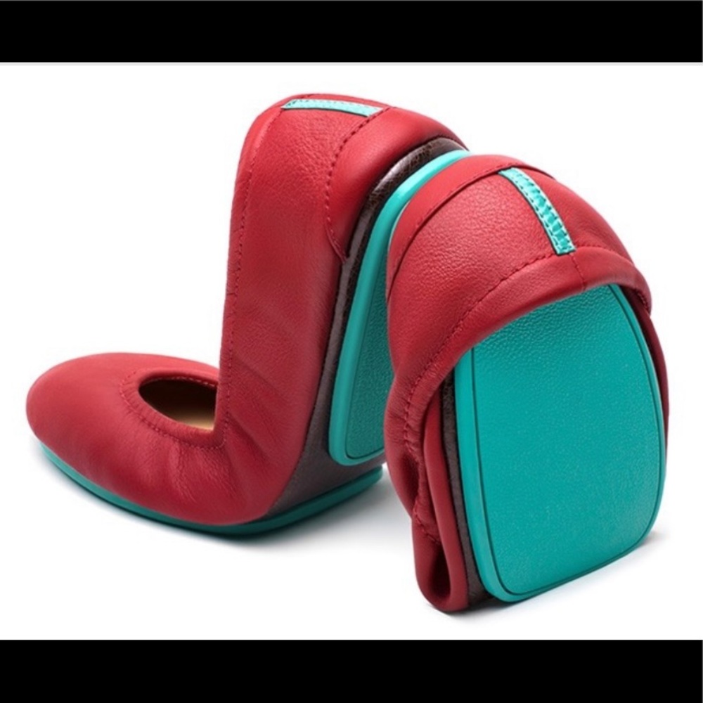 New Red Tieks with Pouch